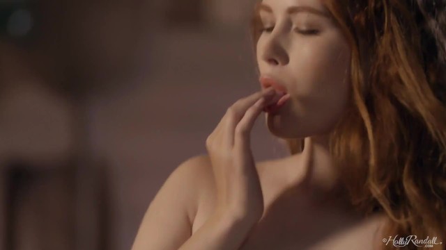 Hot Redhead Heidi Romanova Spends a Warm Night Masturbating Outside 6