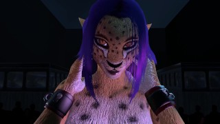 Young 3D Video Game Cheetah Girl Lap Dance Furry Fuck Cosplay