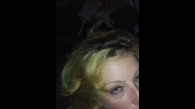 Blonde milf takes cum all over her face *cumshot only* 16