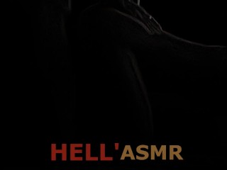 ASMR Lucifer porn_sex scene: hard rough fuck sweet sinner' pussy. Diabla sperm_creampie in hell