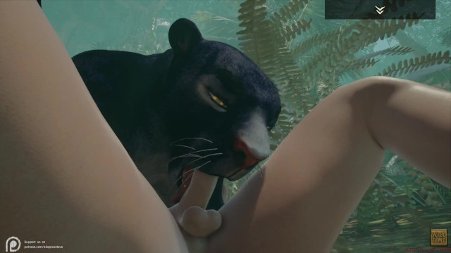 Anime Animal Human Porn - Wild Life / Black Panther Hunts down her Prey - Pornhub.com