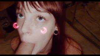 Petite Suck And Fuck Petite Tattooed Redhead Gets Fucked On Snapchat With Neon Moon Filter