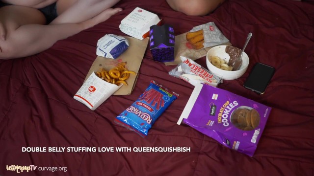 Feedee Girlfriends Belly Stuff Together - Reiinapop
