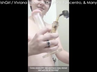 Goth Stoner Slut Dabbing Smoking And Vaping Naked Naughty Girl