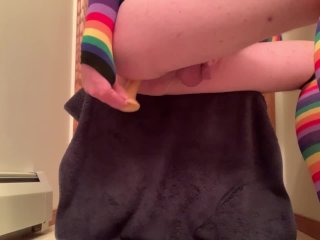 Sissygasm From Hard Fuck With Dildo