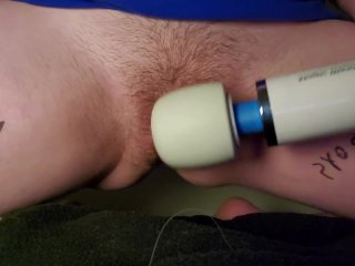 Submissive Trans Guy Edging - Orgasm Denial Day 6 - Numbing Cream On Clit