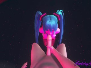 Vocaloid Hentai - Pov Miku Blowjob In A Striptease Club