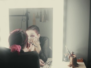 Putting onMake-up and Masturbating in front of_Mirror