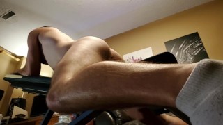Sweating Profusely While Impaling Fleshlight In An Attempt To Avoid Cum POV Low Angle View Proudleaf Onlyfans