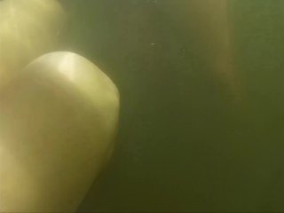 Nude RiverSwimming and Underwater Fucking