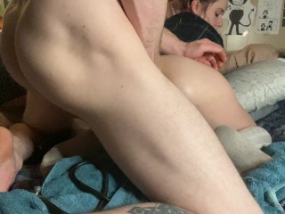 Inflated, gaped, and fucked hard till shemoans til her orgasm