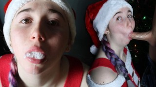 Christmas Dick Sucks Santa's Helper And Receives A Special Surprise