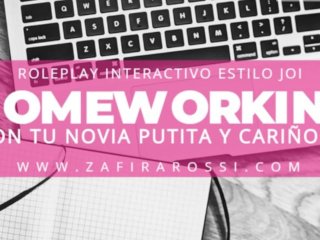Roleplay & Joi Home Office Con Tu Novia Putita Y Cariñosa [Homeworking] Asmr Audio Only Sexy Sounds