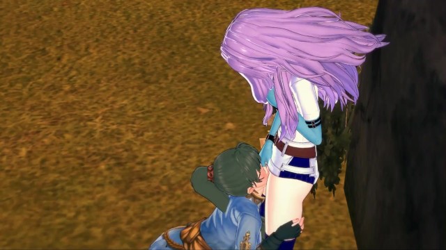 Fire Emblem Hentai - Lyn fucks Florina with a strapon by the pond.