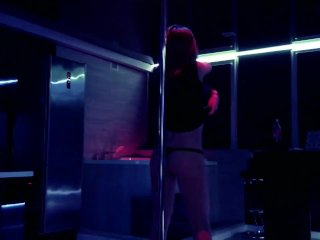 Slim Bitch Lilly Devil Dances A Hot Dance, Shows Tits And Wants To Fuck