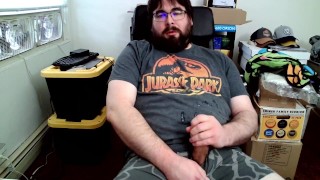 Masturbation Nerdy Bear Takes Care Of His Morning Wood While Still In His Underwear