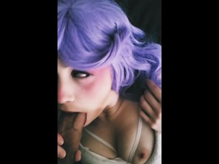 Sexy Ahegao Girl Drains Huge Cock