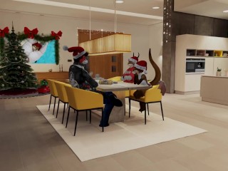 A Merry Bisexual Christmas_Threesome - Second Life Yiff