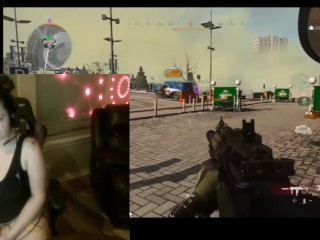 Squirting Gamer Slut plays Warzone with randoms and touches herself. *working_on starting a_series*
