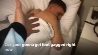 Foot Fetish SWEATY FEET GAGGING