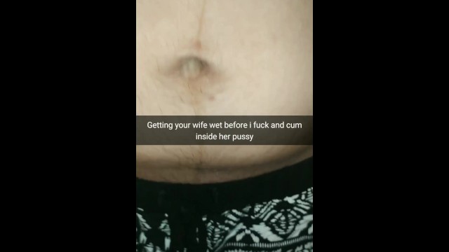 Preparing cheating wife for fucking and creampie in her fertile pussy! [Cuckold Snapchat] 15