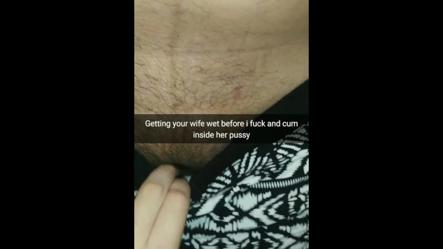 Preparing cheating wife for fucking and creampie in her fertile pussy! [Cuckold Snapchat] 15