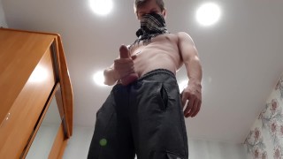Cum In Sweatpants And Black Sneakers A Chav Boy Jerks Off A Big Cock