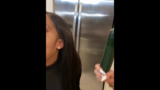 MS.PALOMARES AND JAZMINE CHARM SUCK ON CUCUMBERS 