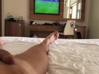 Watching Soccer Match Interrupted By Passionate Sex With Tight Blonde
