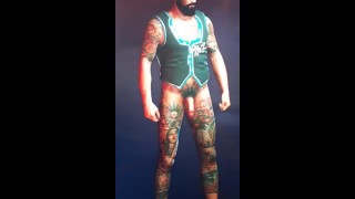 Tattoo Naked Character V In Cyberpunk 2077 Flaunting His Body