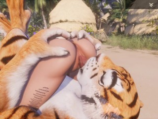 Wild Life/ Tiger Girl With LesbianTeen
