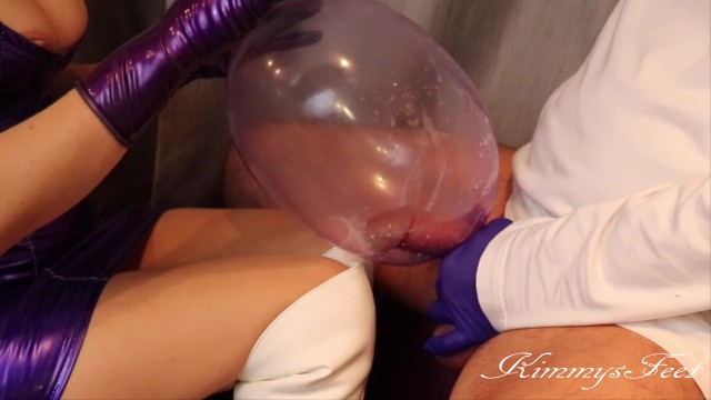 cumplay balloon condom blow to pop extreme cumshot looner 46