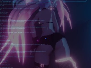 Cyberpunk Netrunner Slut Hacks You Then Uses Your Body