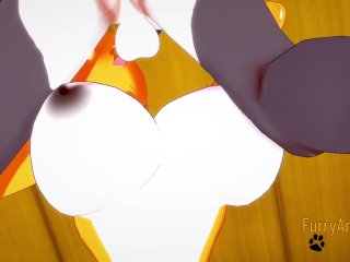 Digimon Hentai - Taomon & Grey Fox Hard Sex1/2