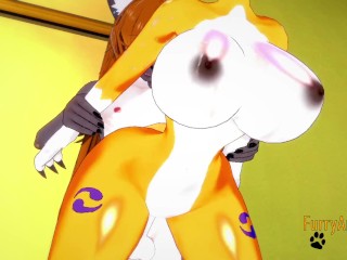 Digimon Hentai - Taomon & Grey Fox Hard_Sex 2/2