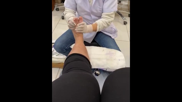 Girl on girl foot massage 