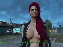 Сексуальная россиянка Наташа с красными волосами | Fallout 4 Sex Mod