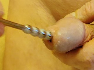 Insertion Of My New Extra Long Urethral Plug
