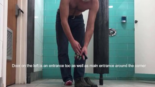 Getting Naked In The Locker Room Shower And Dealing With People Coming And Going