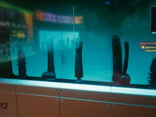 Cyberpunk. Sex Shop Is A Special Product On The Shelves Porno Game 3D