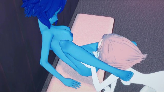 Lapis and Pearl fucking upstairs, licking pussy and tribbing - Steven Universe Hentai.