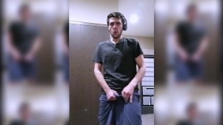 Peeing In Desperation A Horny Boy Pees On Himself In Public In The Apartment Lobby