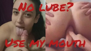 "I need ATM so you dont break my ass!" no lube anal