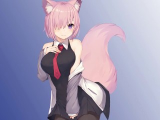 Busty Kitsune Teacher Gets Turned On_After Catching You Drawing LewdArt In Class!