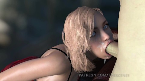 3D Porn Busty Blonde Teen Deepthroat Blowjob - Pornhub.com