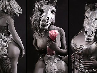 Trans Anthro Horse Playing With Its Huge Tits And Masturbating Its Huge Horsecock
