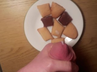 Making And Eating A Plate Of Cum Cookies