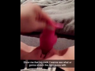 Snapchat thot sucks,fucks dildo & squirts