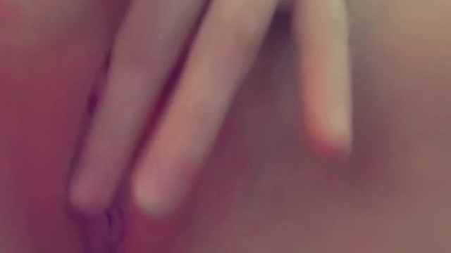 Young blonde fucks herself with dildo