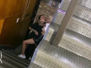 I Caught my Neighbor Fucking her_Girlfriend in Public_Stairs - @AgataRuiz4